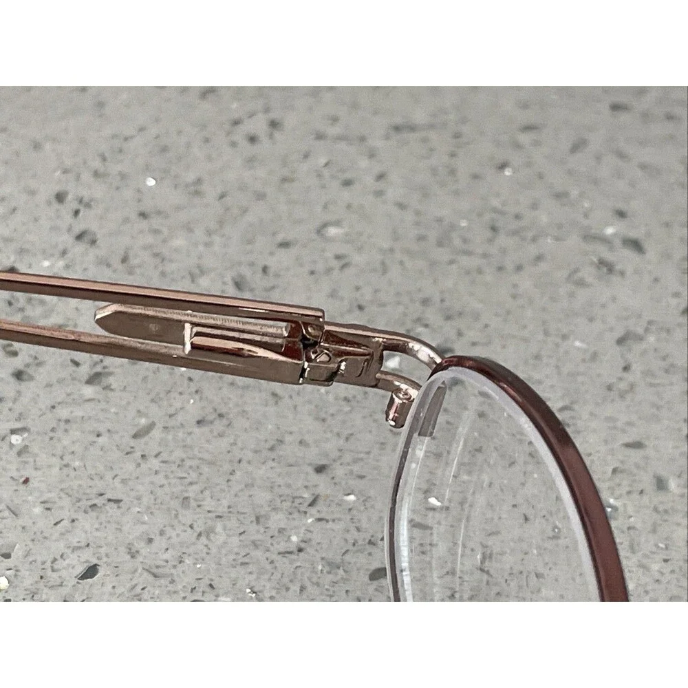 Indie GRETA COGNAC SHINY BROWN EYEGLASSES GLASSES METAL FRAMES ONLY 51-18-140